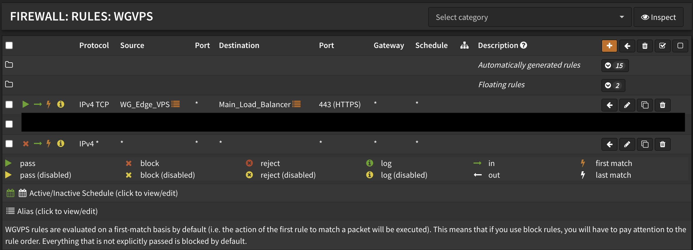 WG Firewall Rules