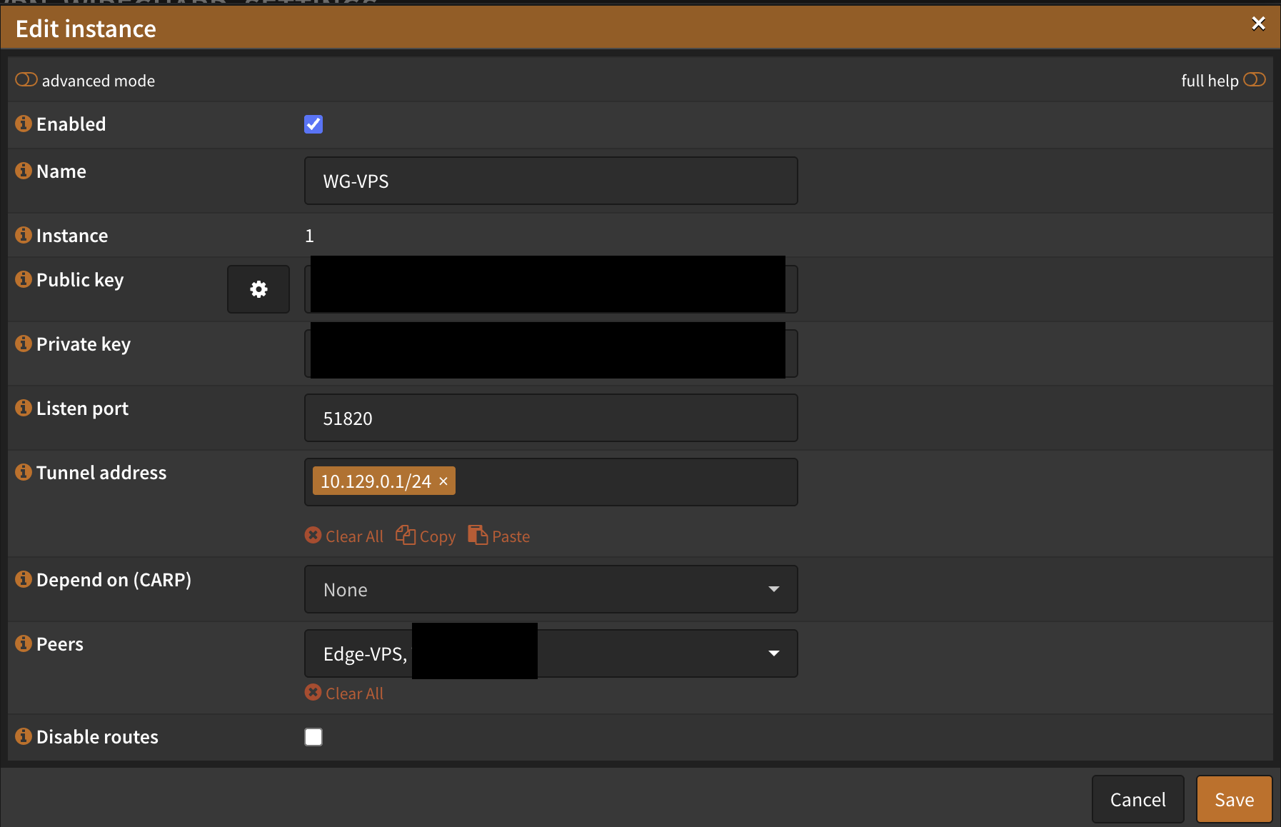 WG Instance